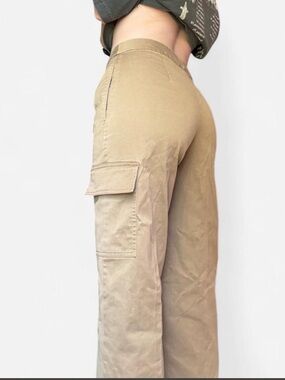 Talbots Women's Camel Cargo Straight Leg Pants